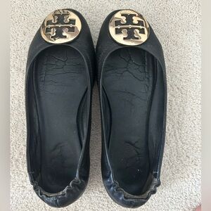 COPY - Tory Burch Minnie Travel Ballet Flat in Perfect Black/Gold